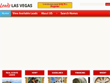 Tablet Screenshot of leadslasvegas.com